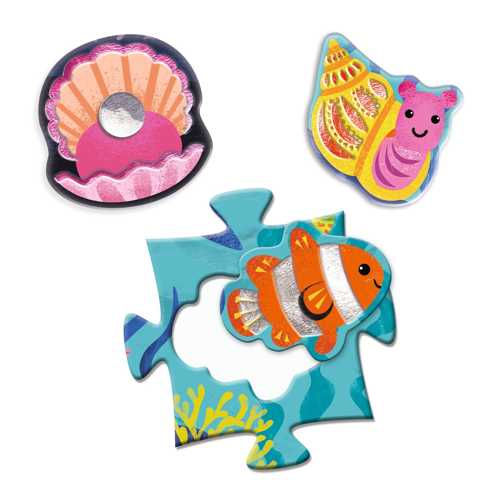 Djeco Giant Tactile Puzzle Sea