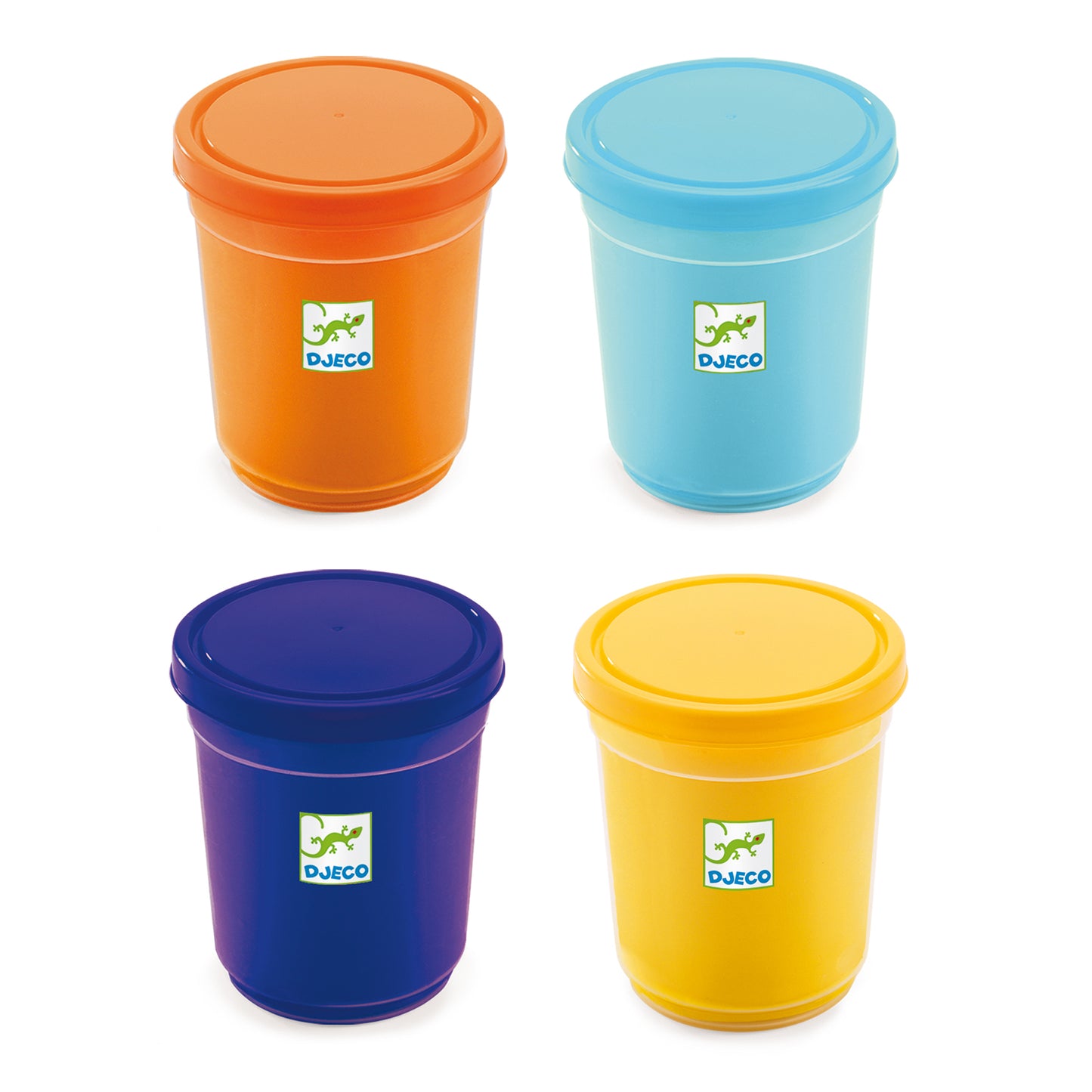 Djeco 4 Tubs of Play Dough - Nature