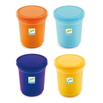 Djeco 4 Tubs of Play Dough - Nature