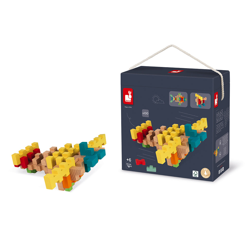 Janod 100-Piece Construction Set
