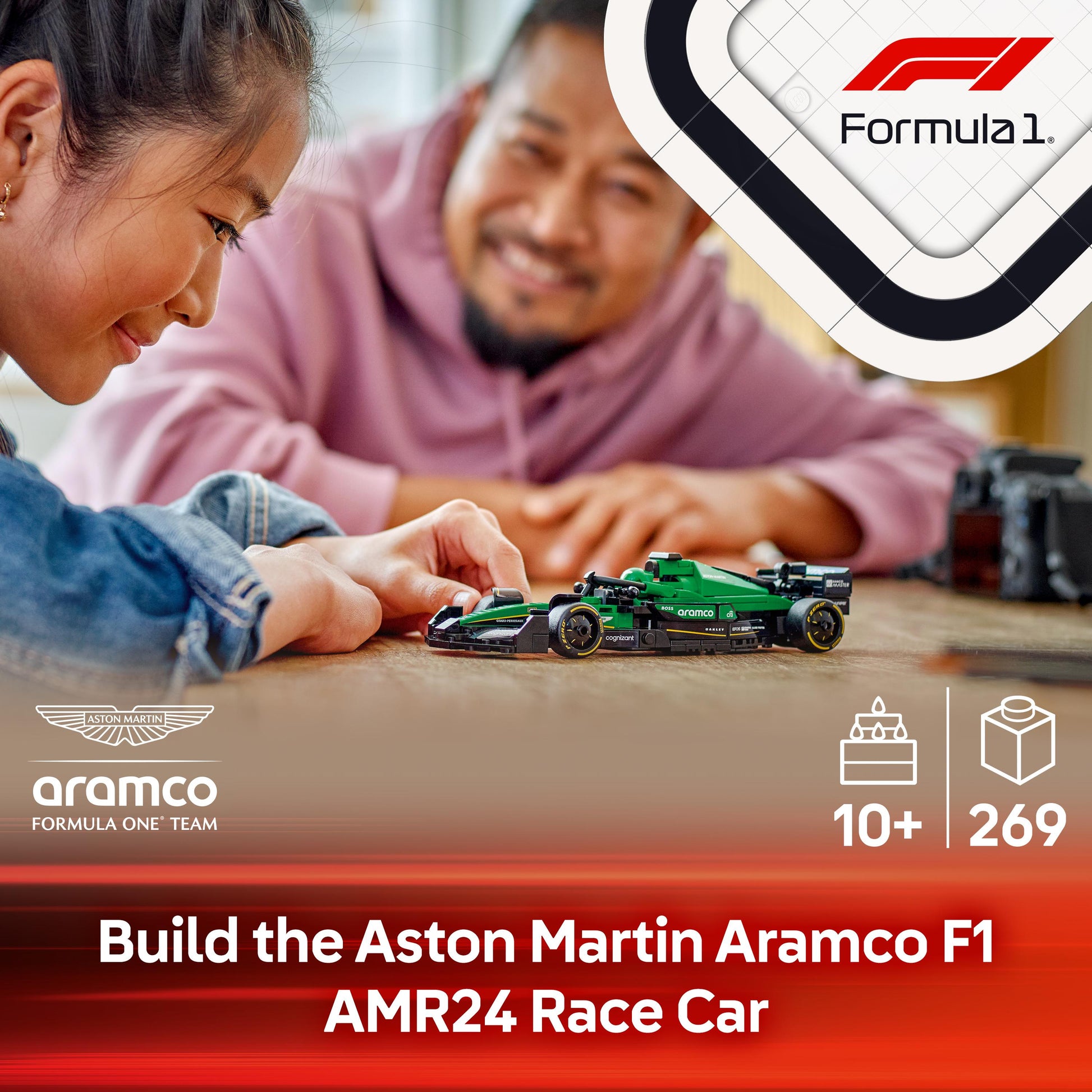 Lego Speed Champions 77245 Aston Martin Aramco F1® AMR24 Race Car