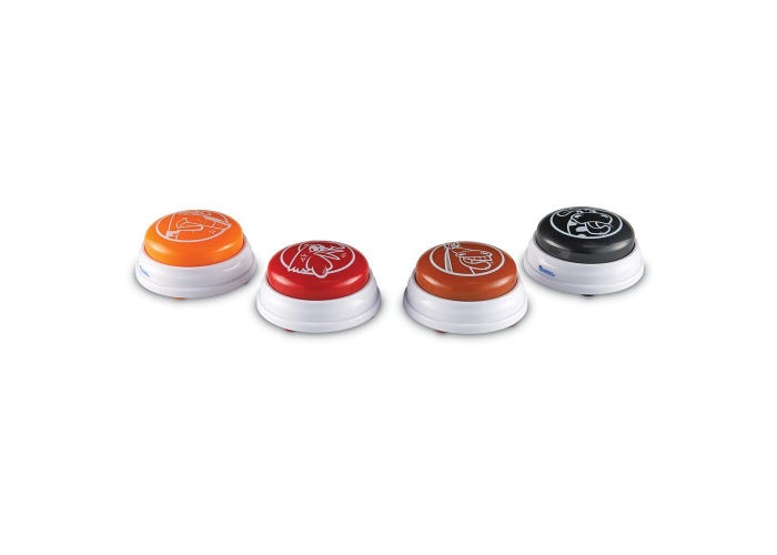 Learning Resources Barnyard Answer Buzzers (Set of 4)