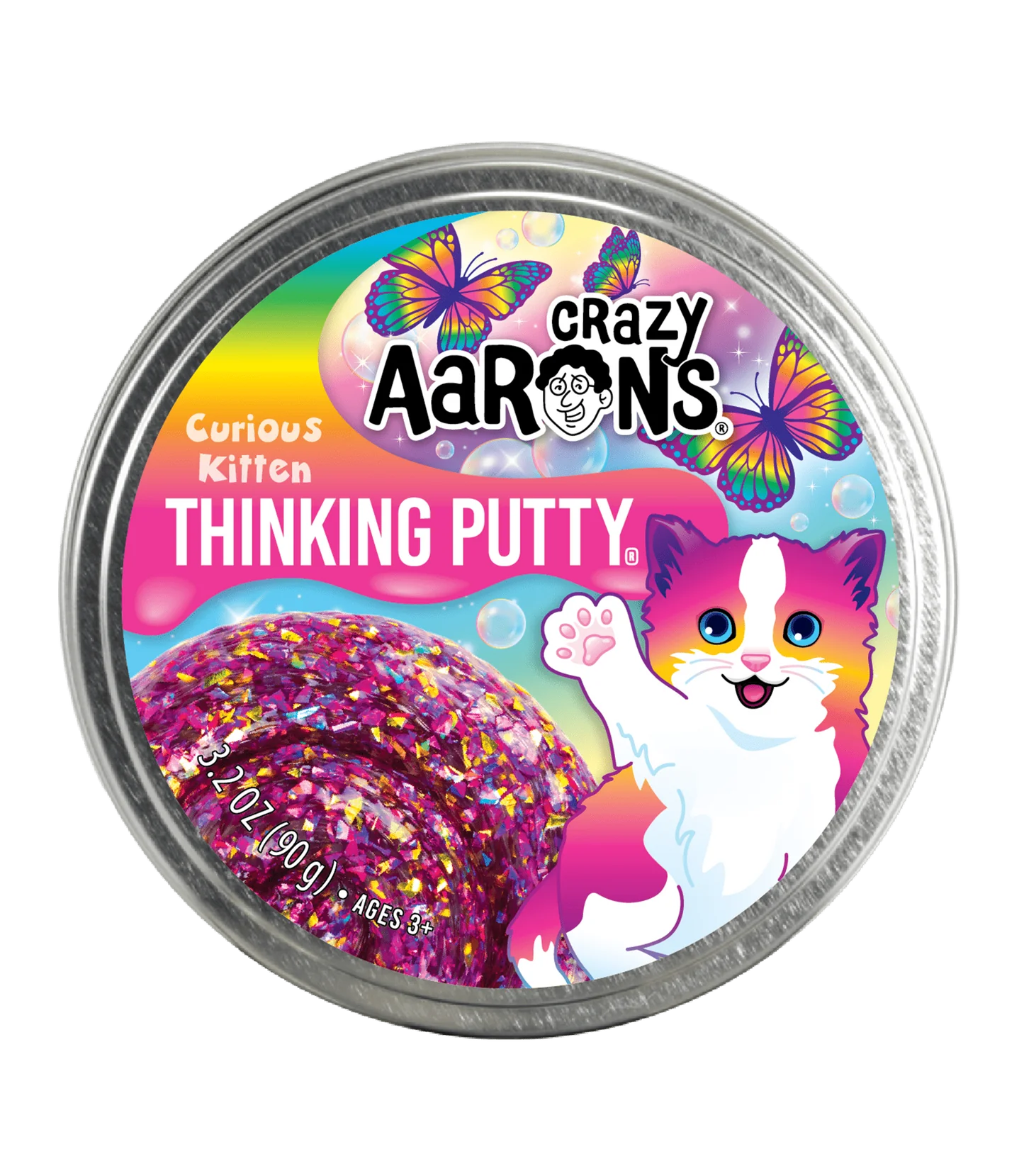 Crazy Aaron's Trendsetters Putty Pets Curious Kitten