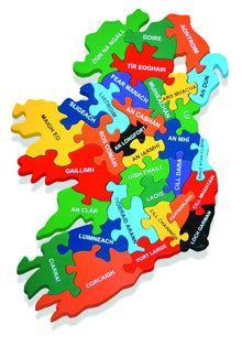 Alphabet Jigsaws Map of Ireland (As Gaeilge)