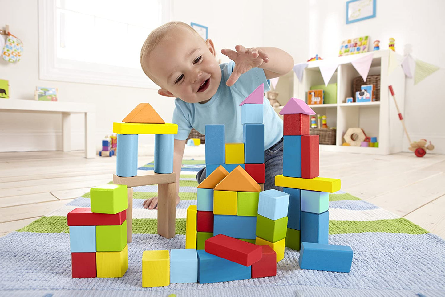 Hape Wonderful Beech Blocks - 101 Pcs.