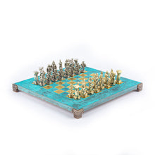 Manopoulos Spartan Warrier Metal Chess Set