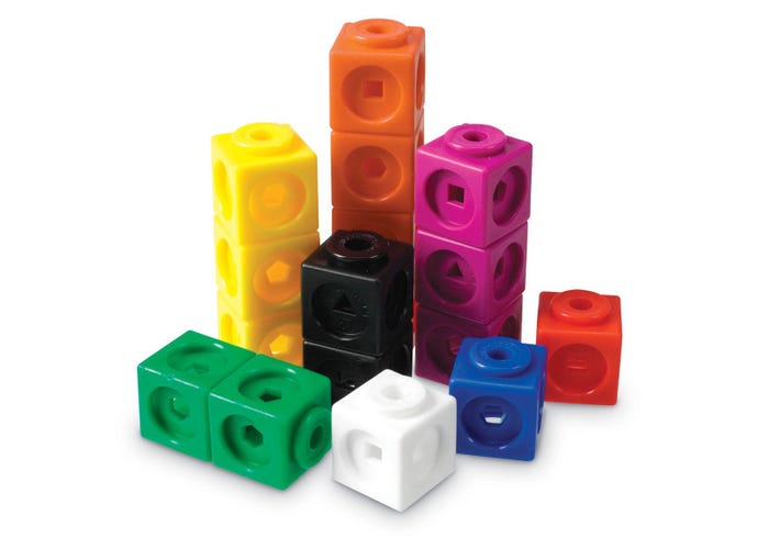 Learning Resources MathLink® Cubes, Set of 100