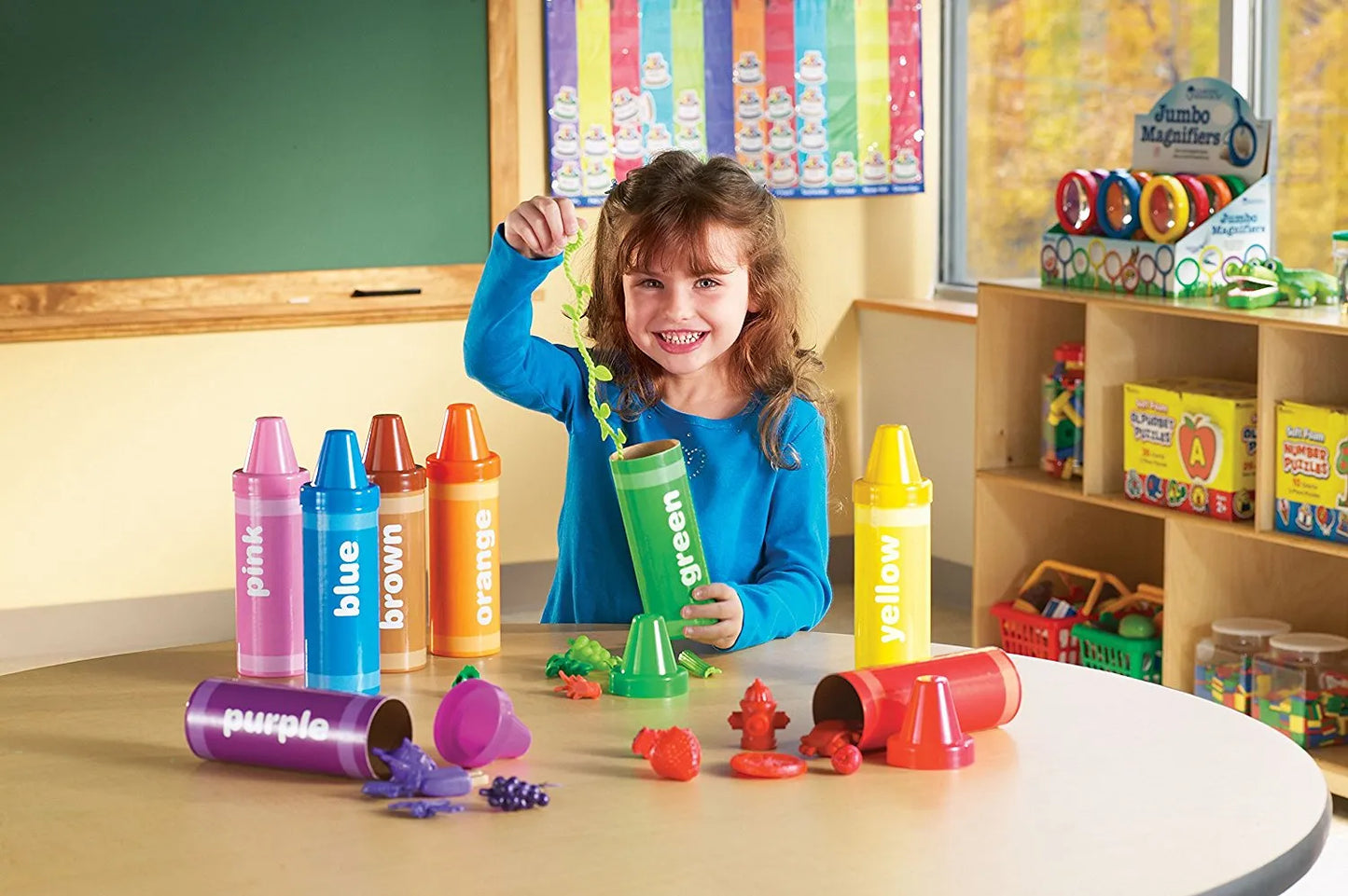 Learning Resources Rainbow Sorting Crayons