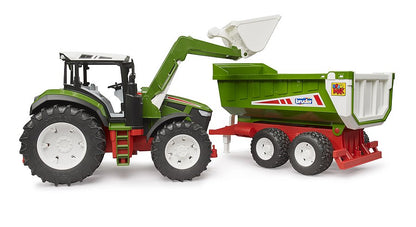 Bruder Roadmax Tractor W/Front Loader & Trailer