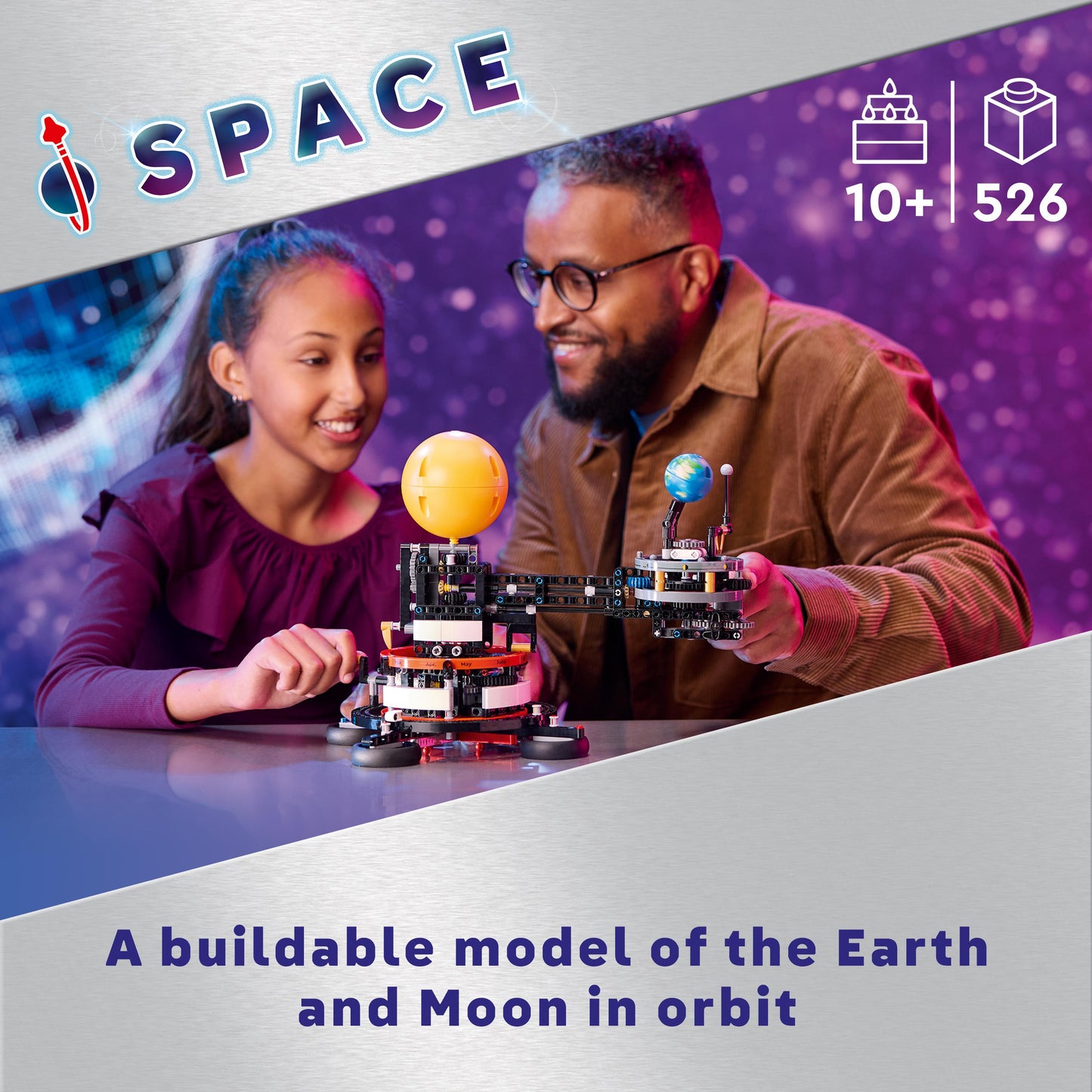 Lego Technic 42179 Planet Earth and Moon in Orbit
