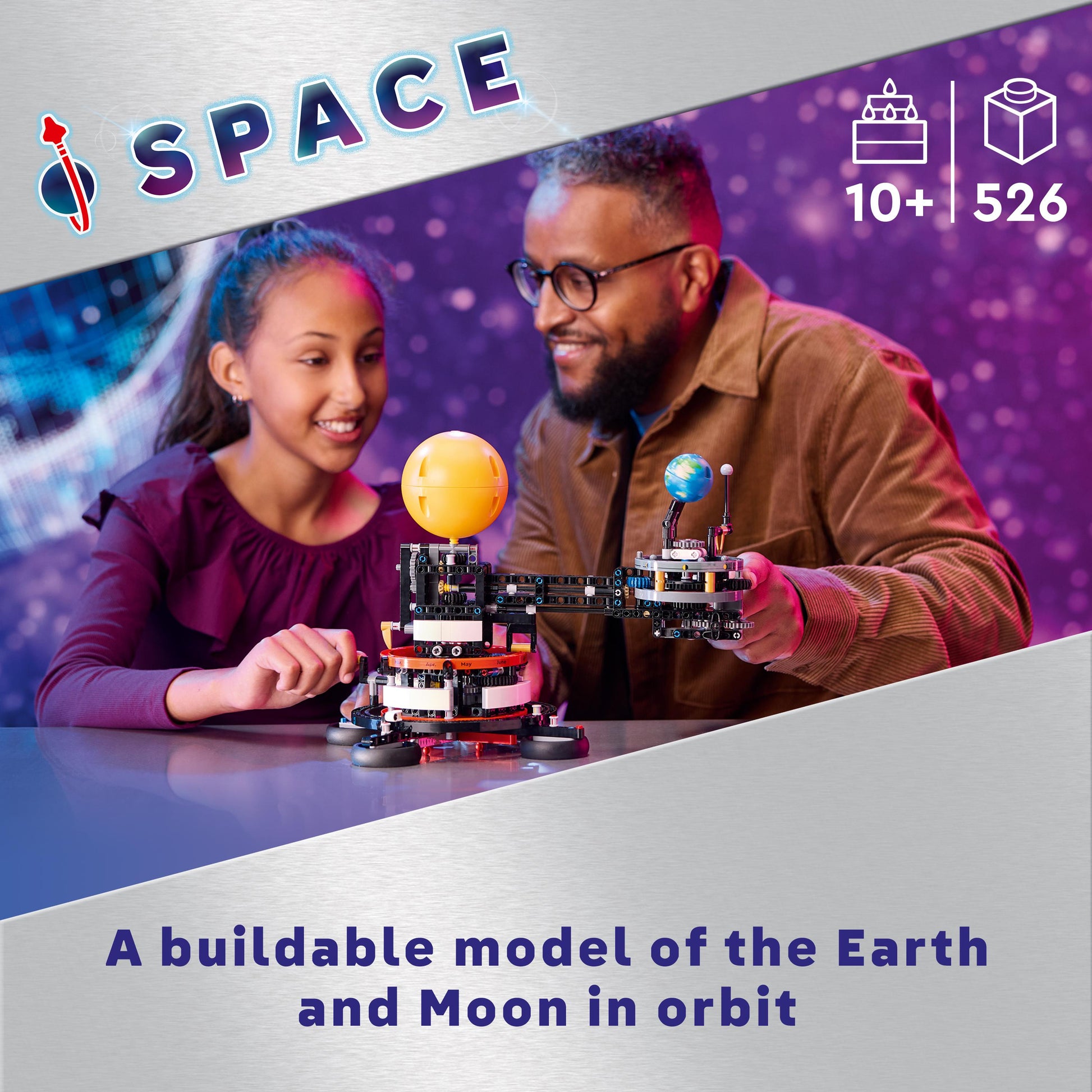 Lego Technic 42179 Planet Earth and Moon in Orbit