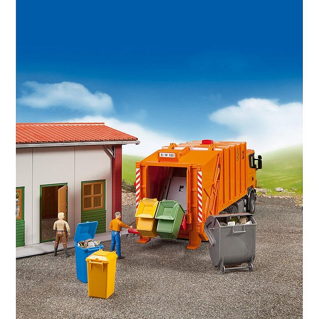 Bruder Garbage Can Set