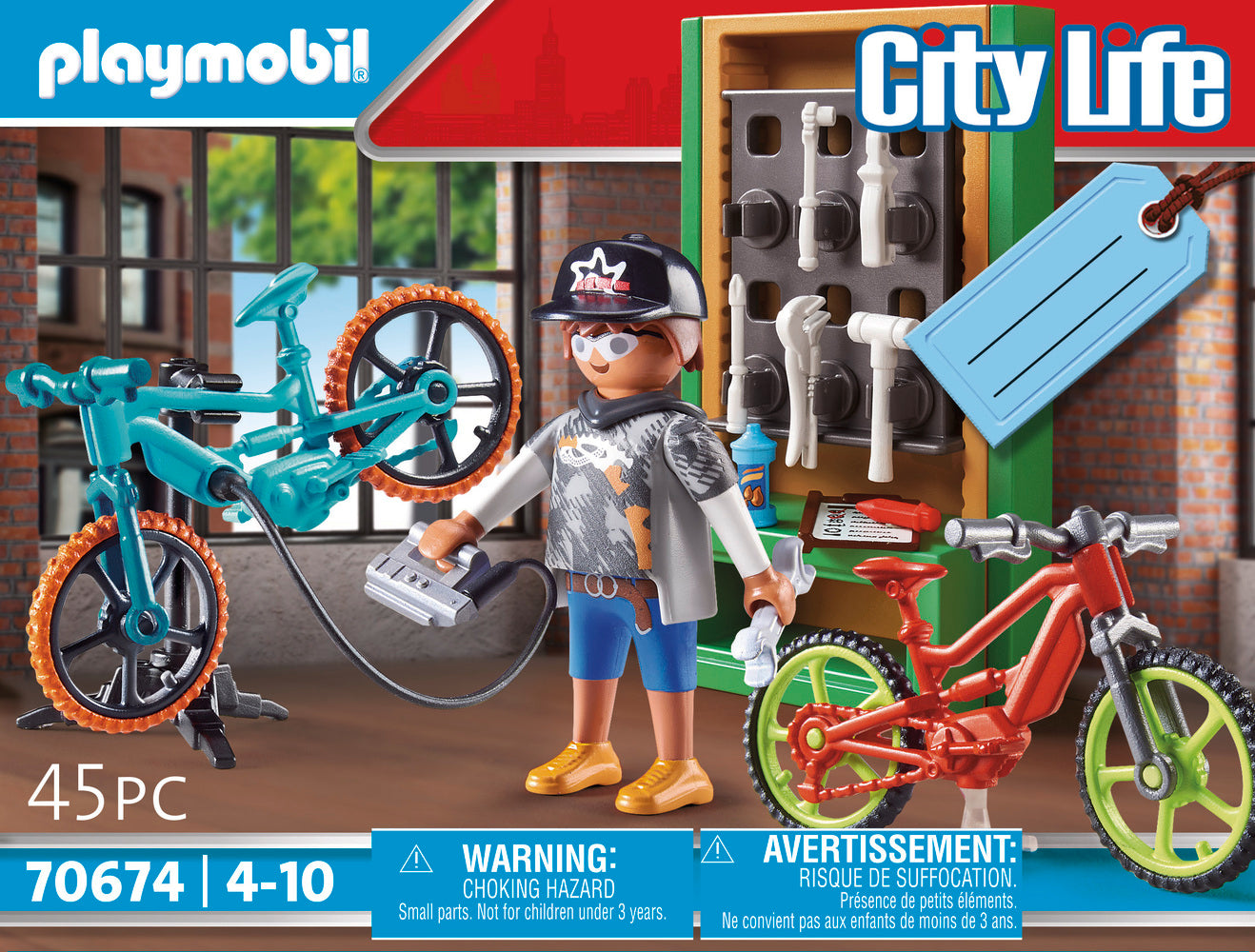Playmobil 70674 Bike Workshop Gift Set