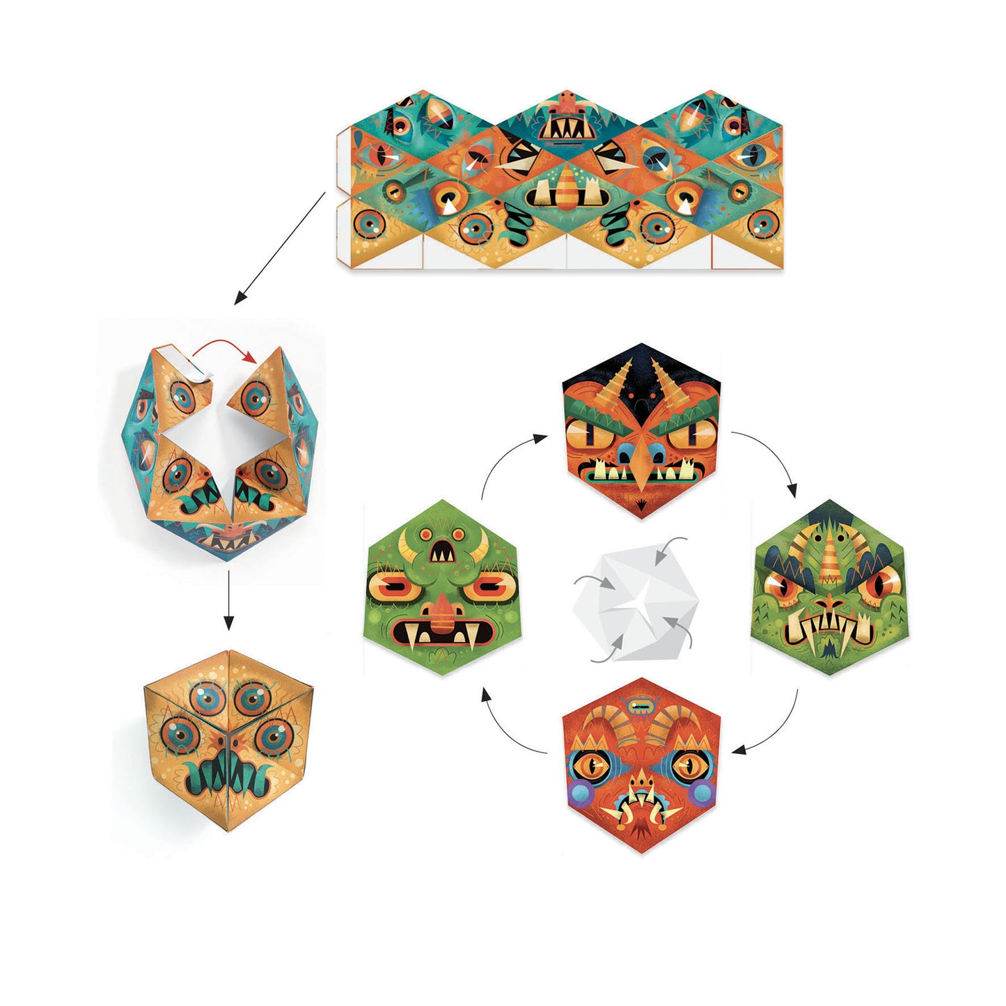 Djeco Folding Art Flexmonsters (F)