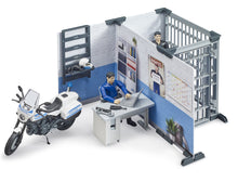 Bruder Bworld Police Station W/Motorbike