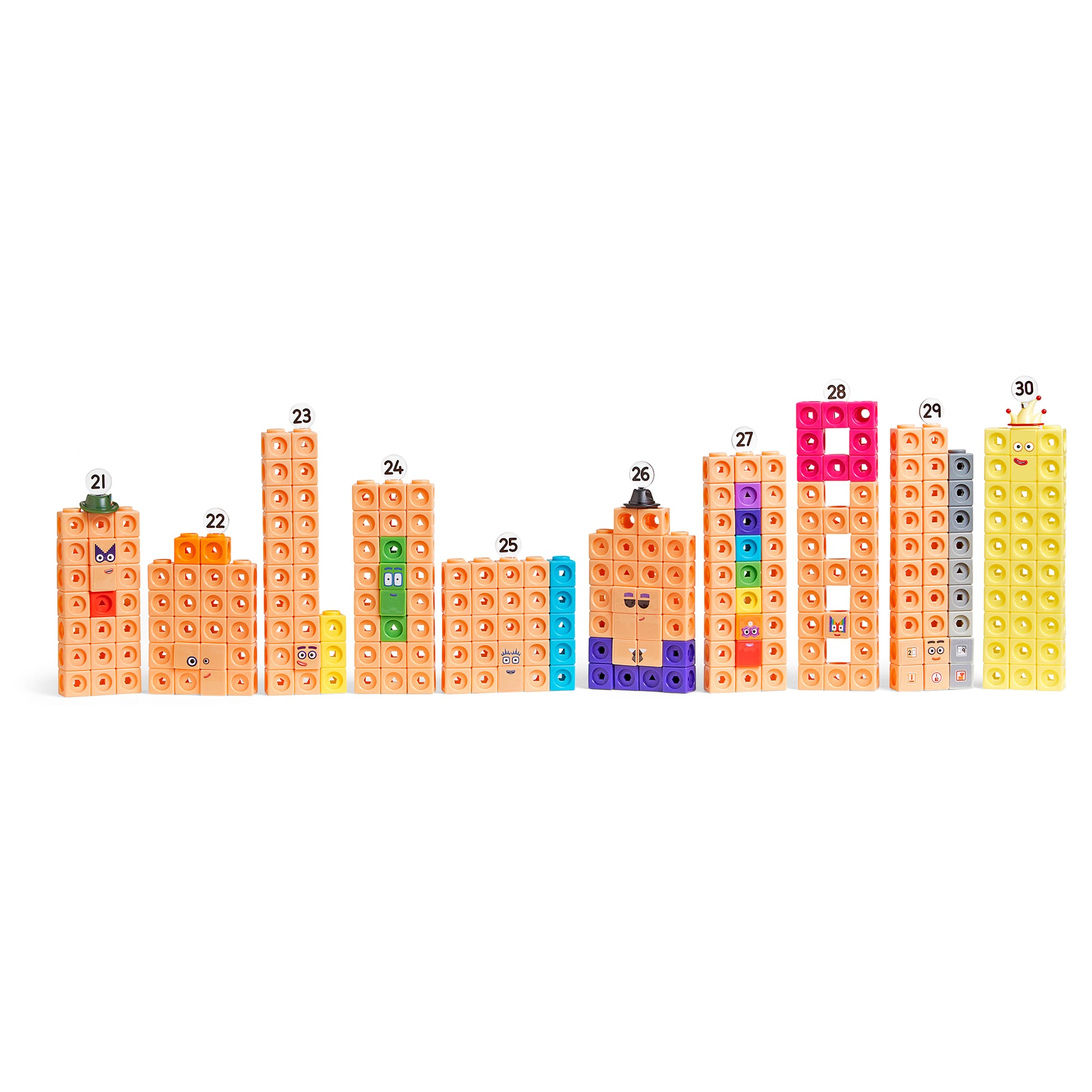 Learning Resources MathLink® Cubes Numberblocks 21-30 Activity Set