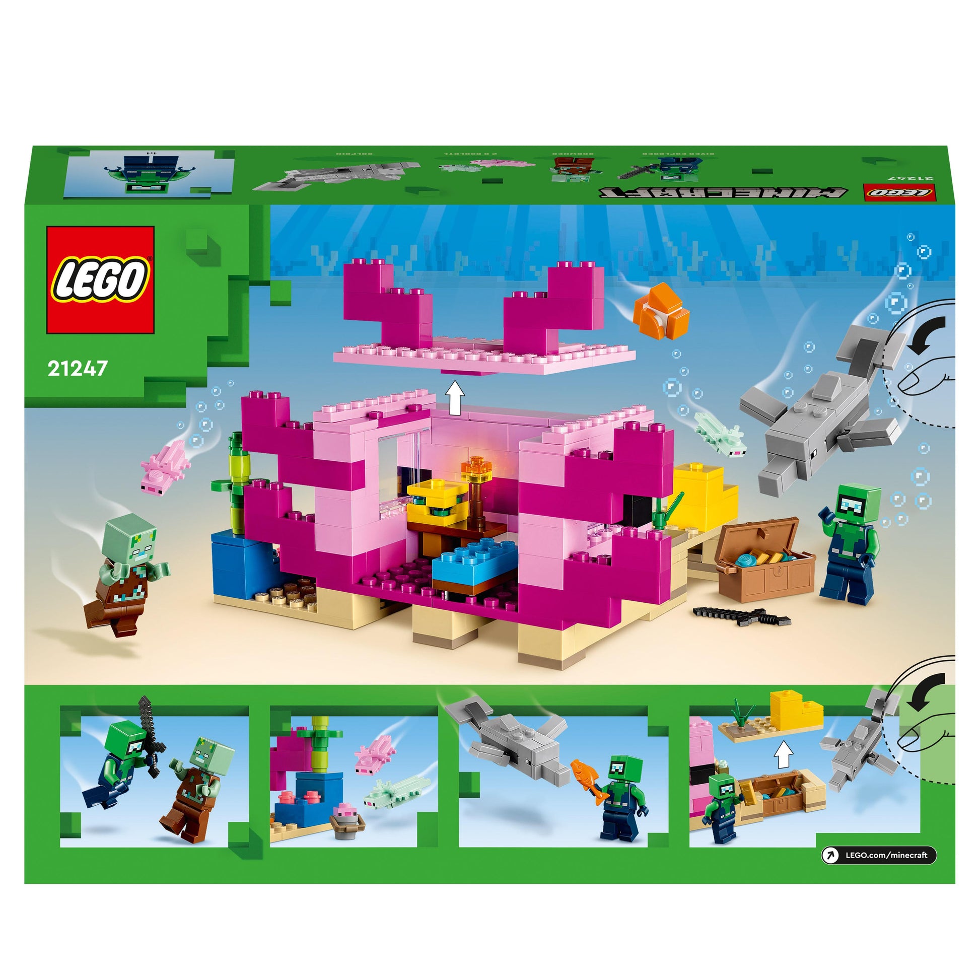 Lego Minecraft 21247 The Axolotl House