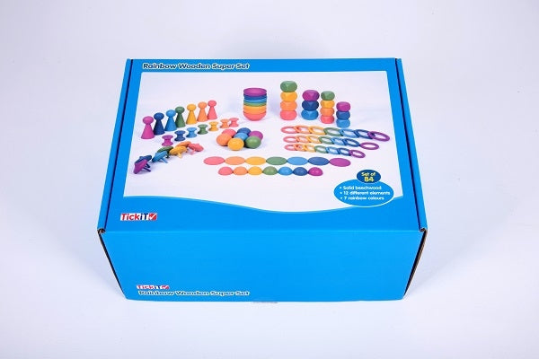 TickiT Rainbow Wooden Super Set