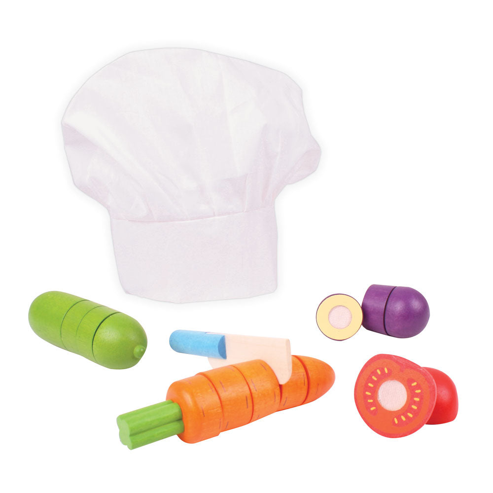 BigJigs Cutting Vegetables Chef Set