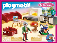 Playmobil 70207 Dollhouse Living Room with Fireplace