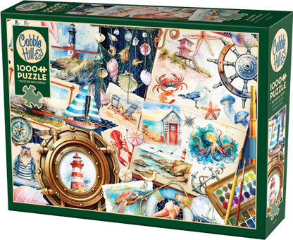 Cobble Hill Puzzles 1000 Pieces Seashore Sketchbook