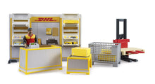 Bruder Bworld Dhl Shop W/Hand Pallet Truck