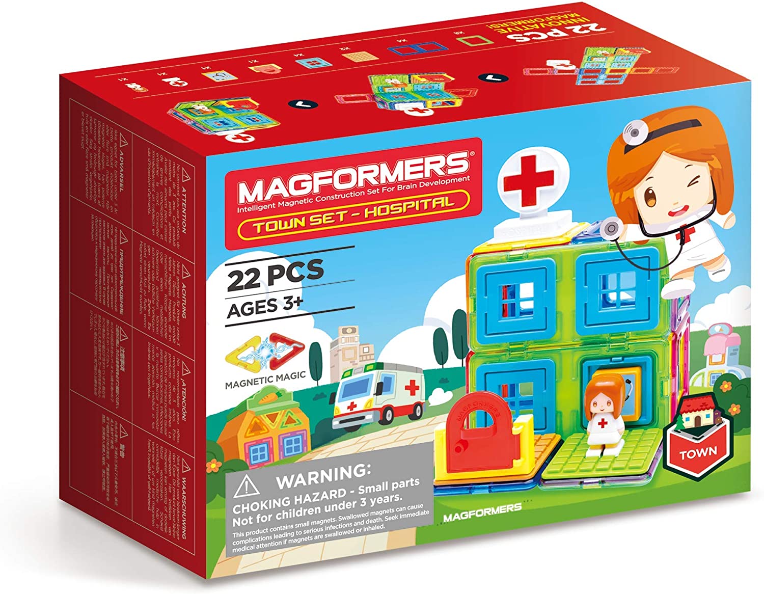 Magformers Town Set - Hospital