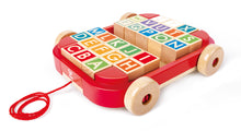 Hape Pull-along Cart with Stacking Blocks