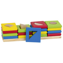 Goki The 4 Towers, Shapes And Colours Sorting Game