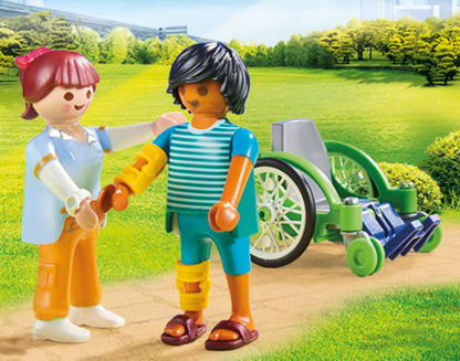 Playmobil 70193 City Life Hospital Patient in Wheelchair
