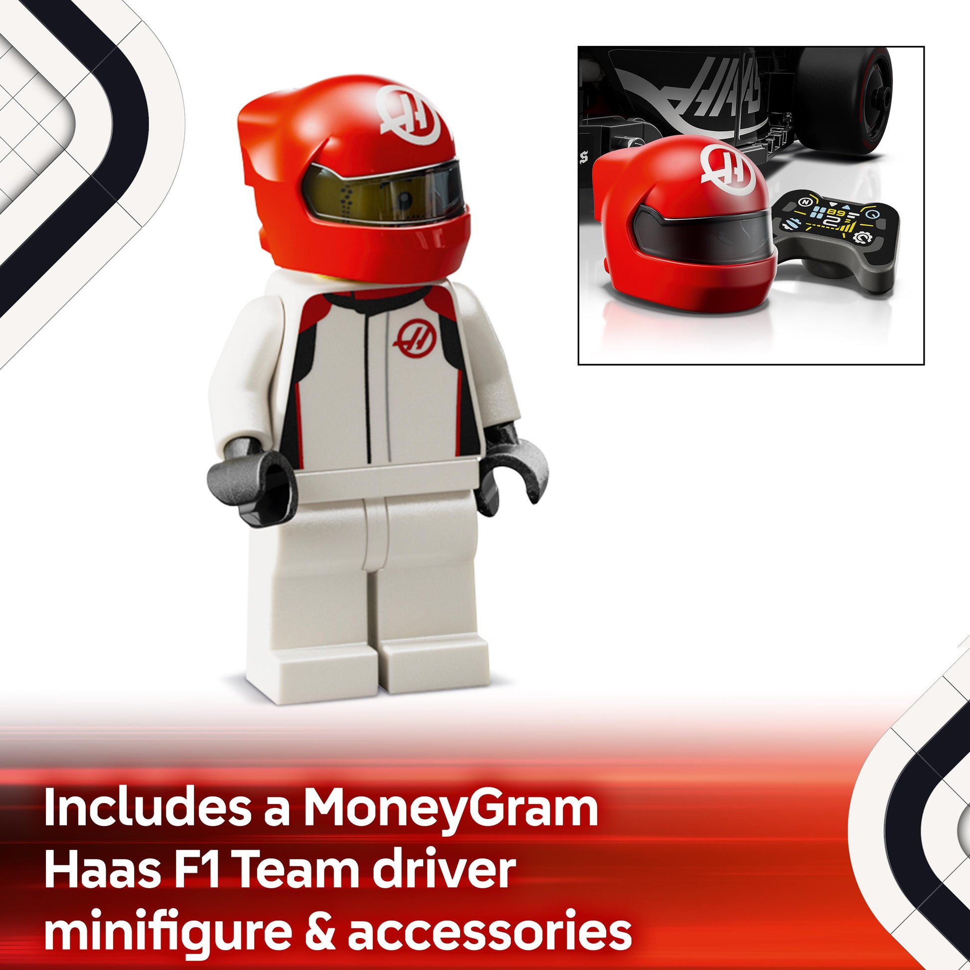 Lego Speed Champions 77250 MoneyGram Haas F1® Team VF-24 Race Car