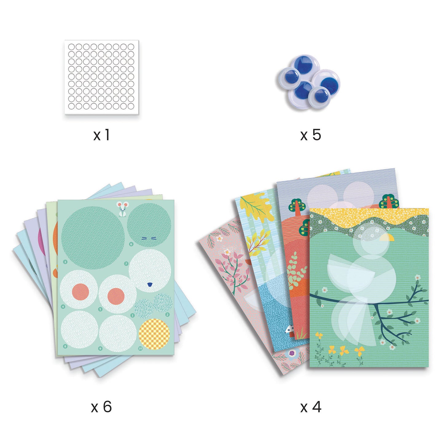 Djeco Round and Round Collages