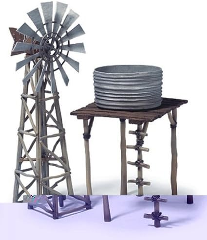Schleich Water Tower Pump Station and Windmill