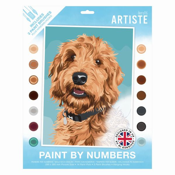 Paint By Numbers Playful Labradoodle