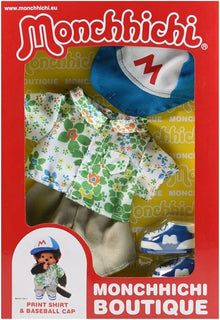 Monchhichi Print T Shirt & Base Ball Cap