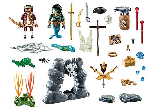 Playmobil 71420 Pirates: Pirate vs. Deeper – Treasure Hunt