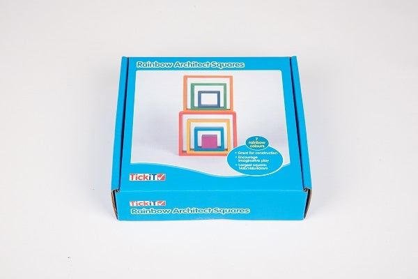 TickiT Rainbow Architect Squares