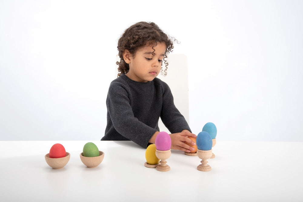 TickiT Rainbow Wooden Eggs