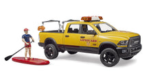 Bruder Ram 2500 Power Wagon Life Guard W/Figure & Paddle