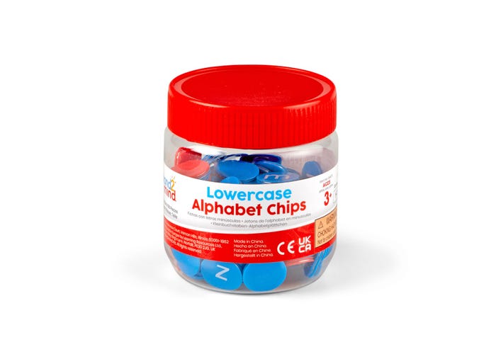 Learning Resources Lowercase Alphabet Chips, 156 Chips