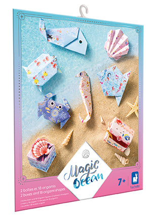 Janod Magic Ocean - 2 Boxes And 18 Origami Shapes