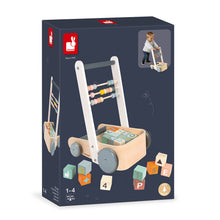 Janod Sweet Cocoon Cart With Abc Blocks