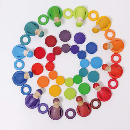 Grimms Wooden Rainbow Coins