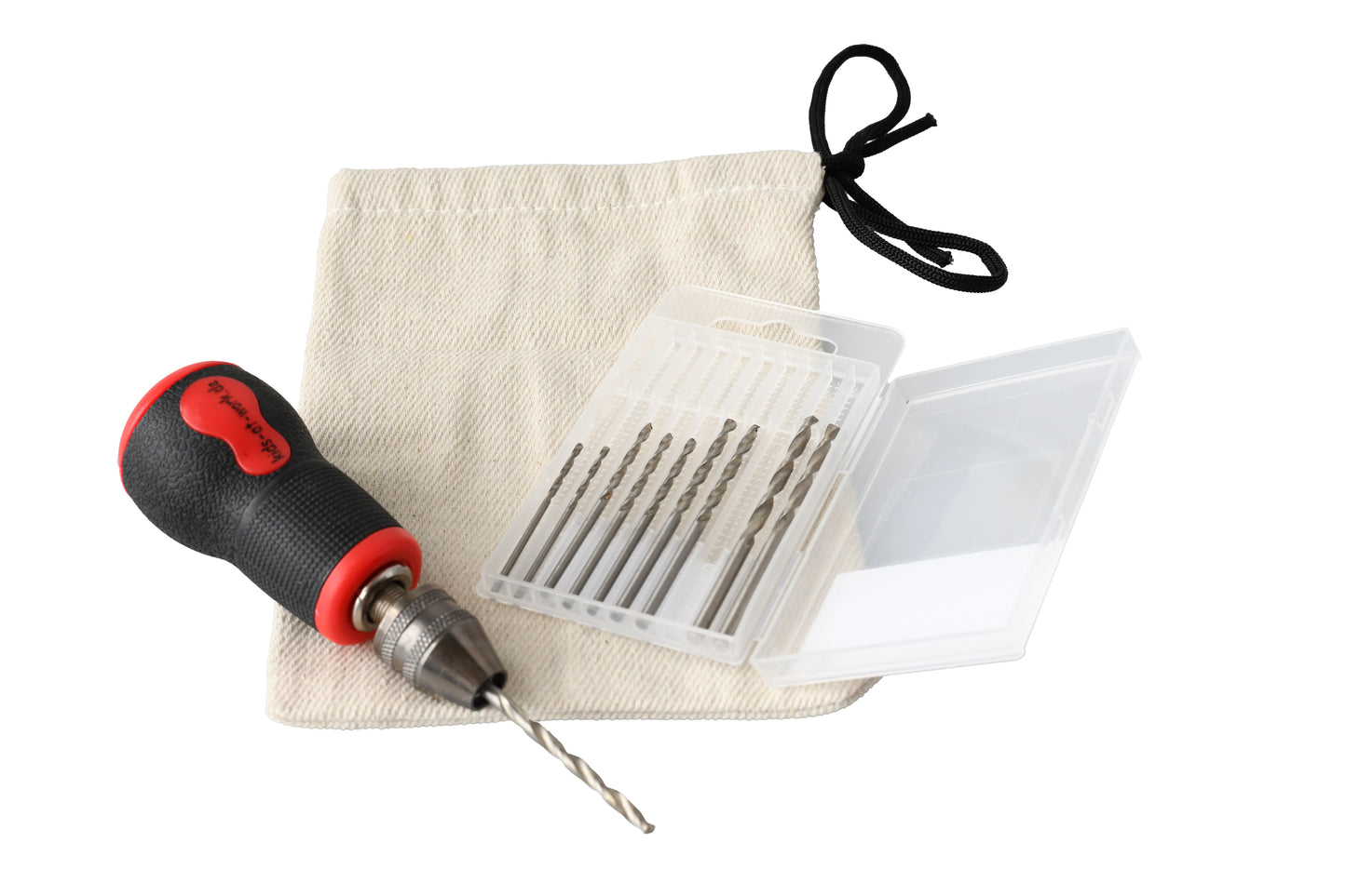 Kids At Work Small Hand Drill With Drill Bits