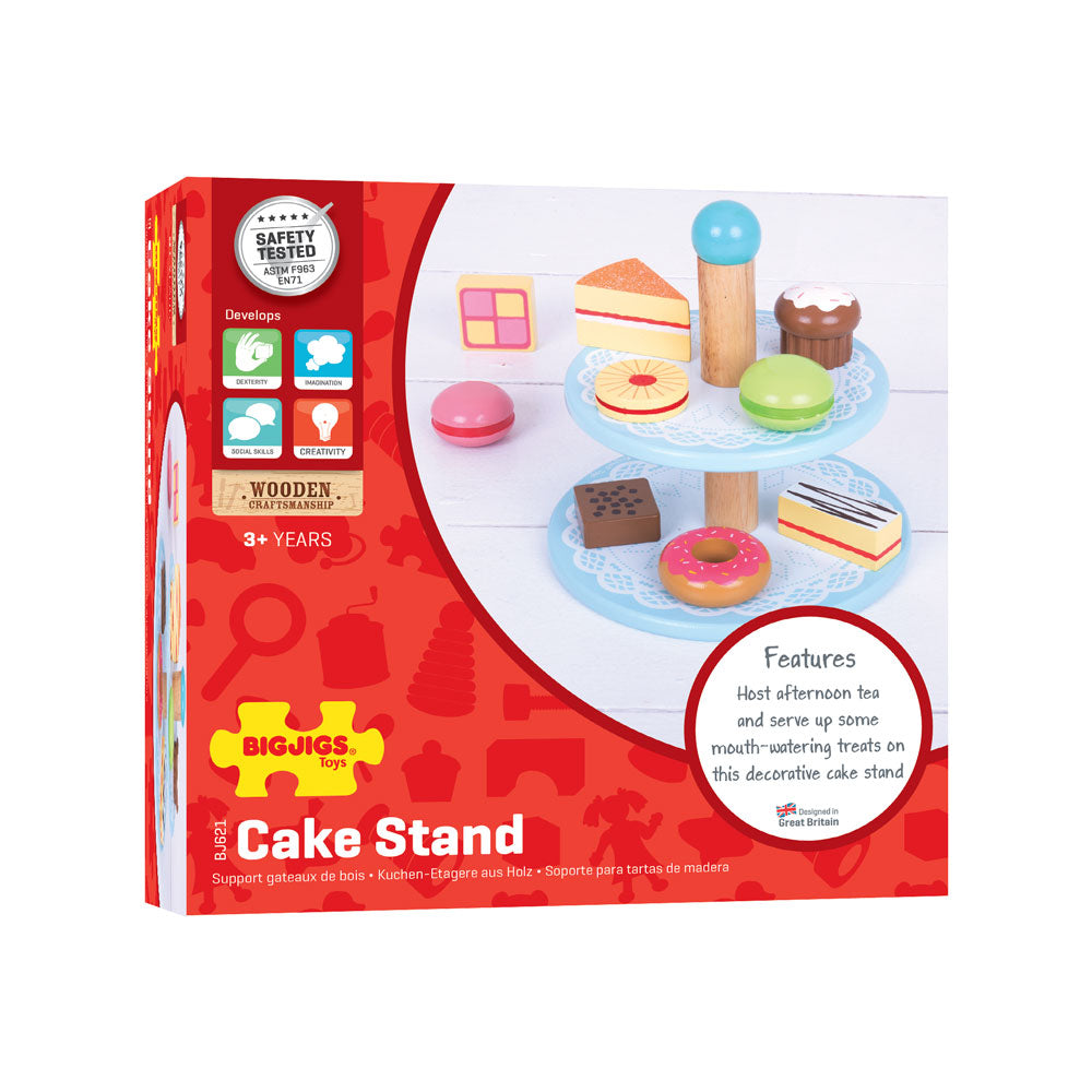 BigJigs Cake stand with 9 cakes
