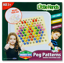 Little Hands Wooden Education Game Peg Patterns