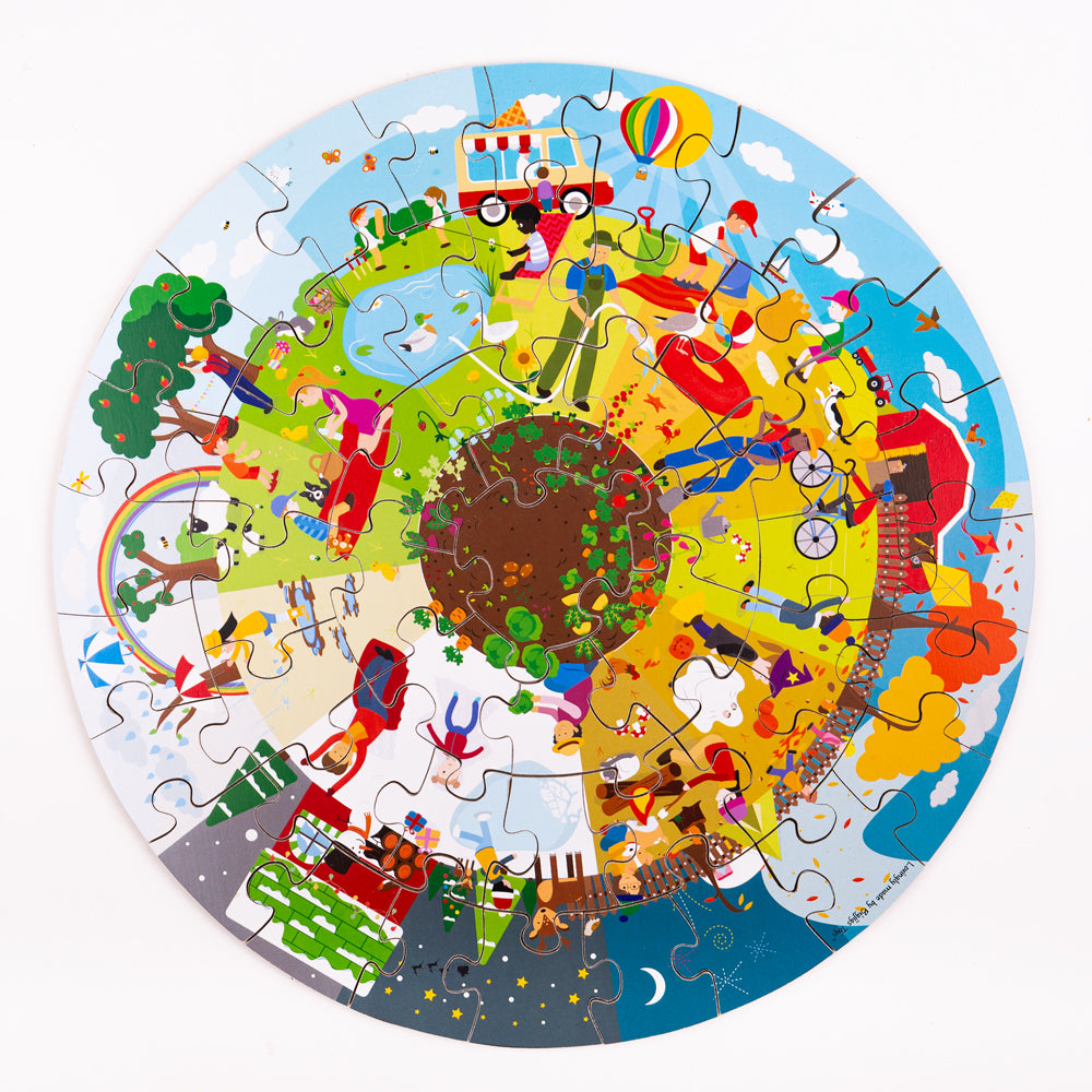 BigJigs The Four Seasons Circular Floor Puzzle