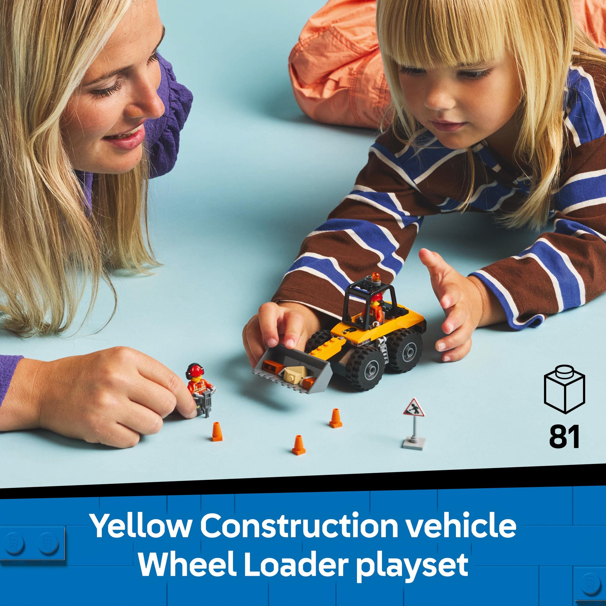 Lego City Great Vehicles 60450 Yellow Construction Wheel Loader