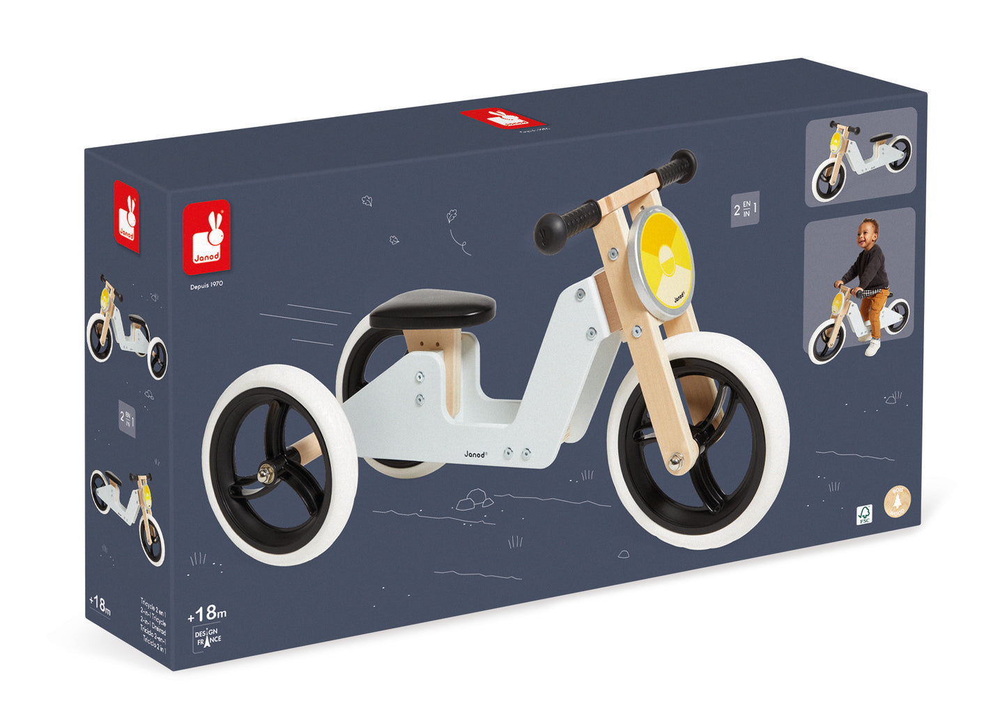 Janod 2-In-1 Tricycle -Instore collection only