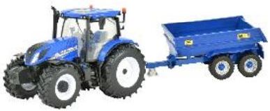 Britains New Holland T6 Tractor with Trailer Play Set